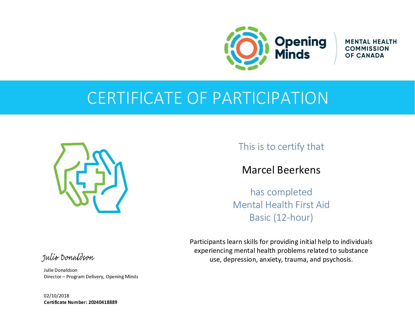 Beerkens Marcel MHFA Basic Certificate 2018 3 Pdf