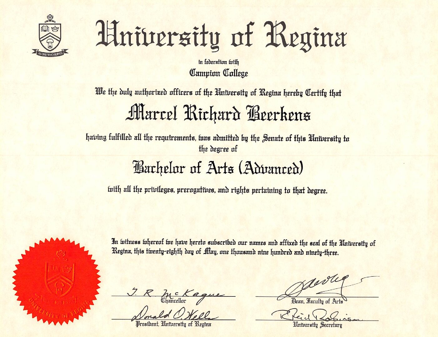 Beerkens Marcel URegina BA 3 Pdf